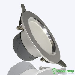 Đèn LED âm trần Downlight 5W mẫu DTG vỏ Bạc viền bạc